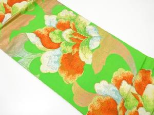 アンティーク　唐花模様織り出し袋帯（材料）